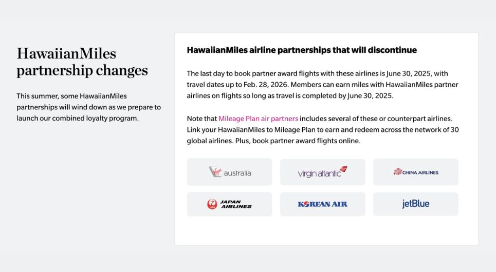 Apakah AMEX ke transfer Hawaii berakhir pada 30 Juni?