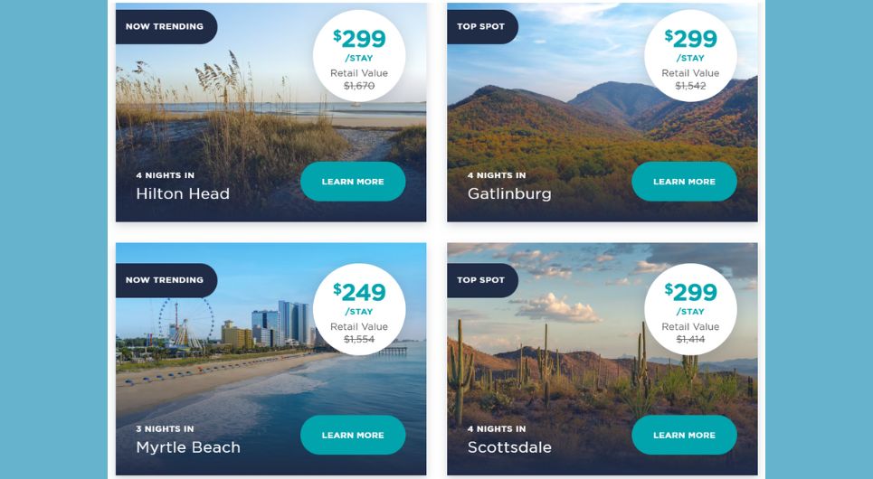 Penawaran Hilton Timeshare: 3 malam atau lebih dan poin 75k / 100k, mulai dari $ 199