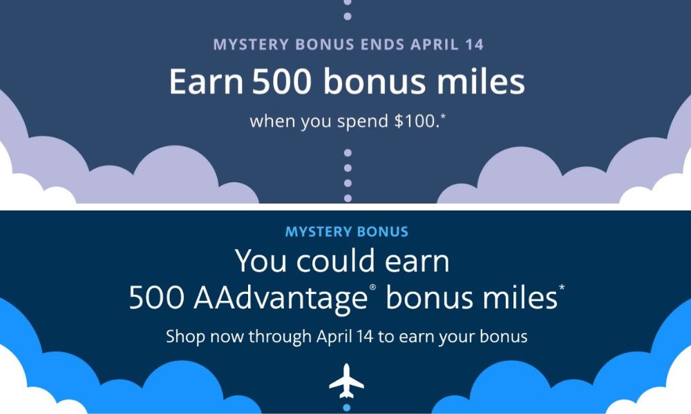 Promo Portal Perbelanjaan United & American Airlines: Dapatkan 500 mil bonus dengan masing -masing dengan 4/14