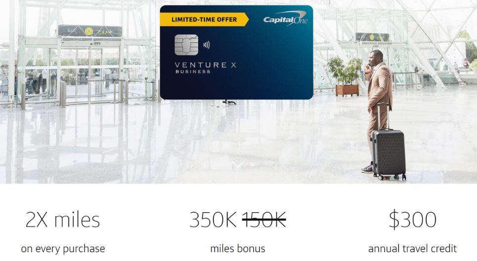 Capital One Venture x Business 350K Tawaran Selamat Datang