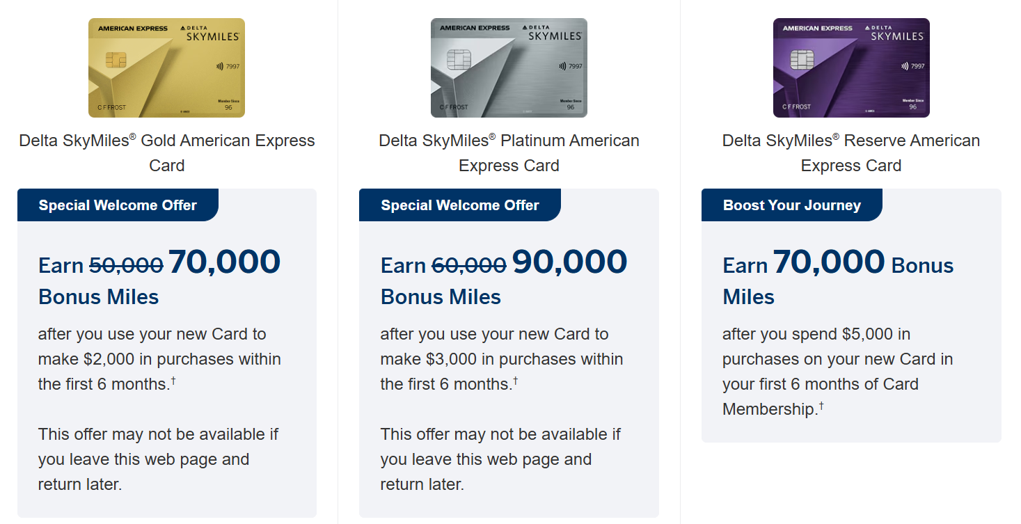 Kartu Delta Amex: Penawaran Selamat Datang yang Ditingkatkan tersedia (ditargetkan?)