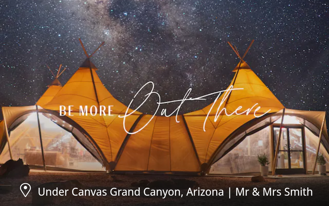 Dapatkan 1 American Airlines Mile per dolar yang dihabiskan di Hyatt's Under Canvas Properties (tumpukan dengan promo 11x)