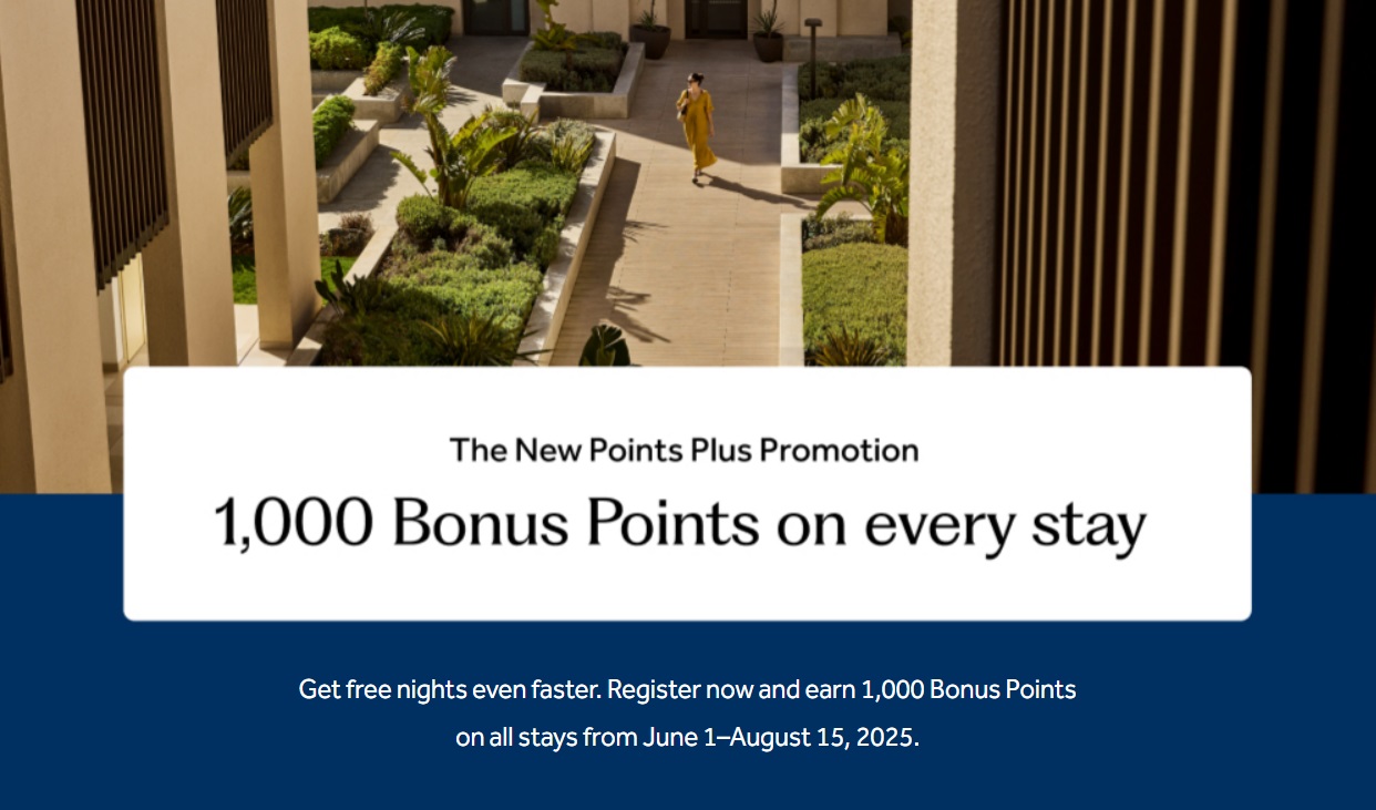 Promo Hilton memberikan 1.000 poin bonus per menginap (tidak per malam)