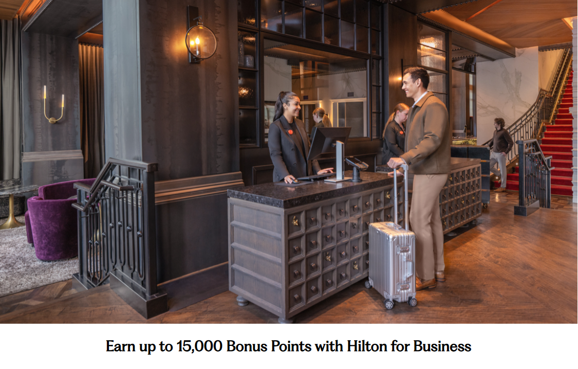 Hilton for Business Promo: Dapatkan 5.000 poin bonus per menginap (hingga 3x)